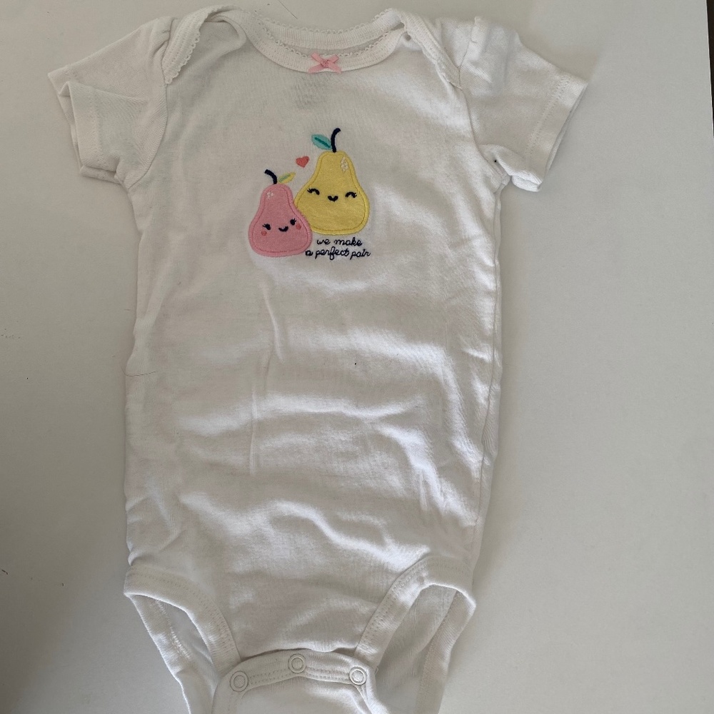 Carters Pear Onesie 12 months